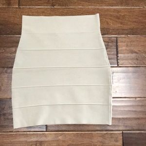BCBG MaxAzria khaki band pencil skirt